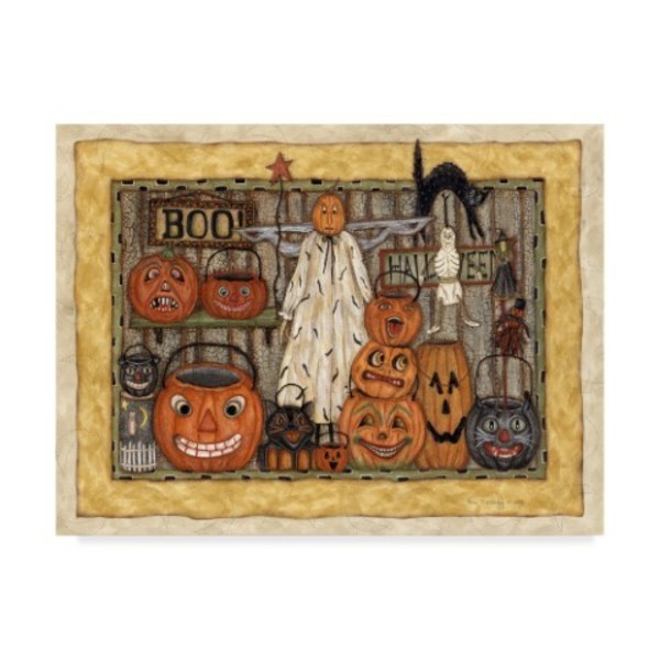 Trademark Fine Art Robin Betterley 'Halloween Pumpkins' Canvas Art, 18x24 ALI34570-C1824GG